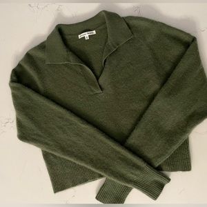 Reformation cashmere polo sweater
